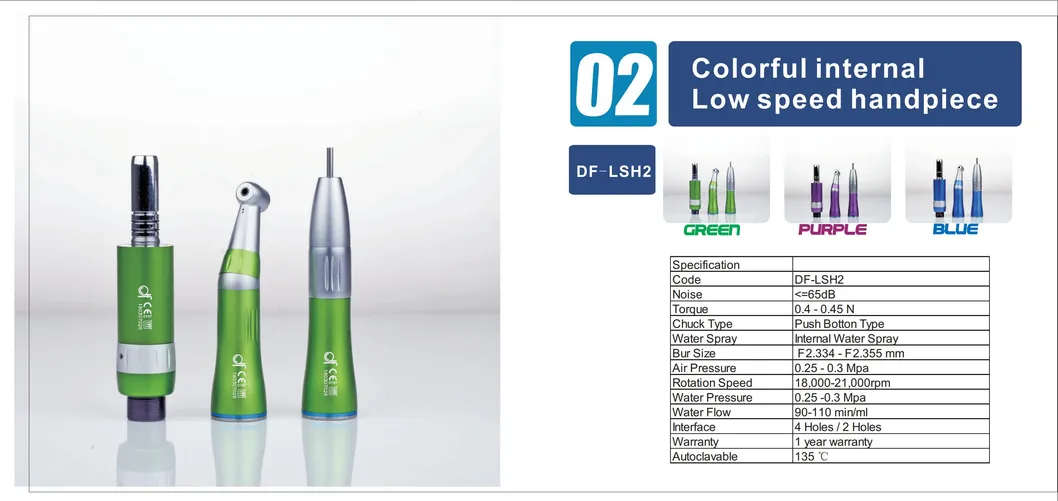 1: 1 Low Speed Dental LED Handpiece Contra Angle Handpiece