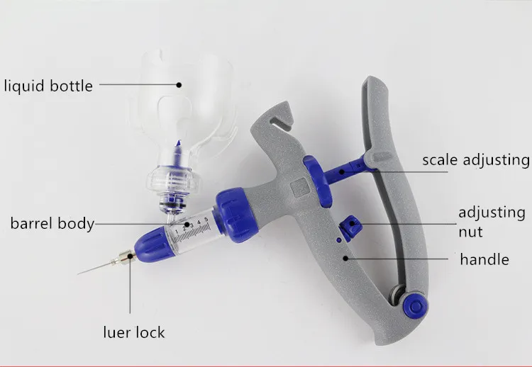 1/2/3/5/6ml Veterinary Instrument Automatic Syringe Injector Continuous Syringe