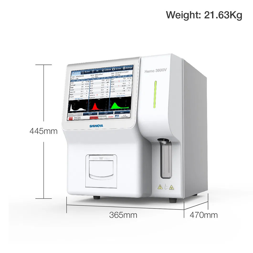 3-Diff Fully-Automatic Veterinary Hematology Analyzer (Hemo 3600V)