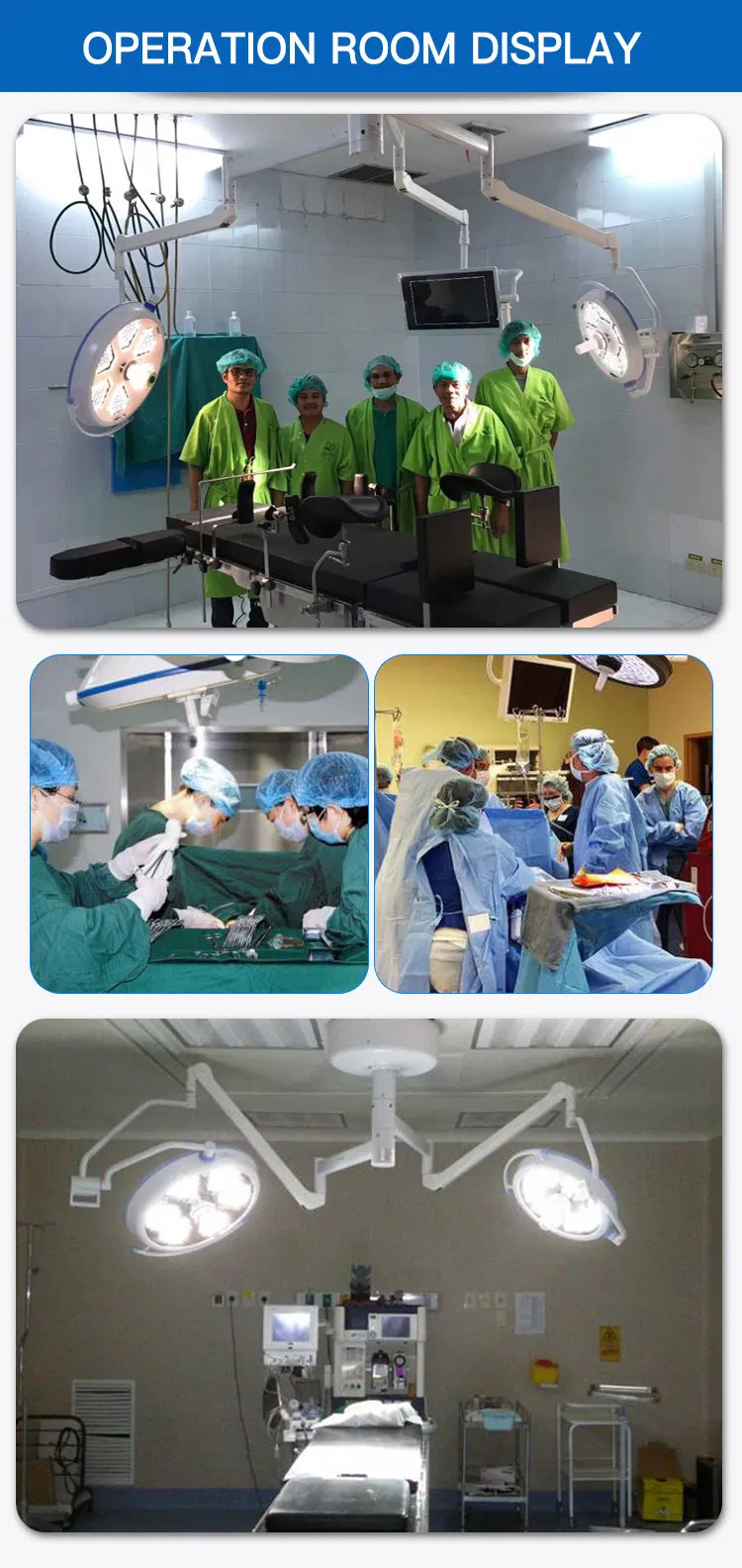 3800K 4300K 5000K Hospital Surgical Ceiling Ot LED Light with Endo
