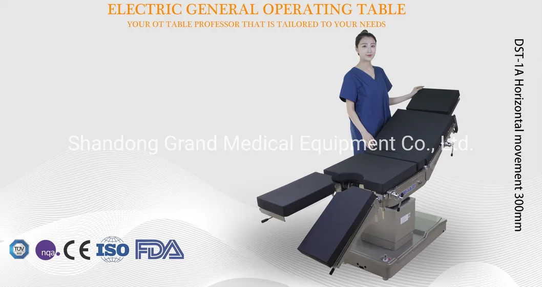 Advanced Electric Operating Table Mobile Operating Bed Surgery Table Supplier for Hospital Medical Surgical Opeation Room Ot Theatre Equipment