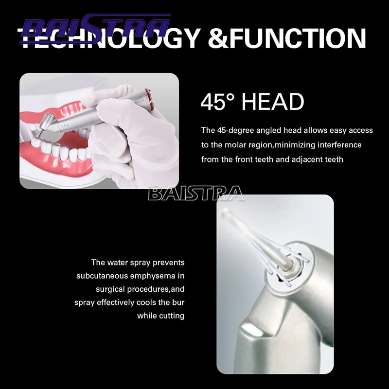 Azdent Fiber Optic 1: 4.2 Increasing Contra Angle Handpiece Dental Handpiece