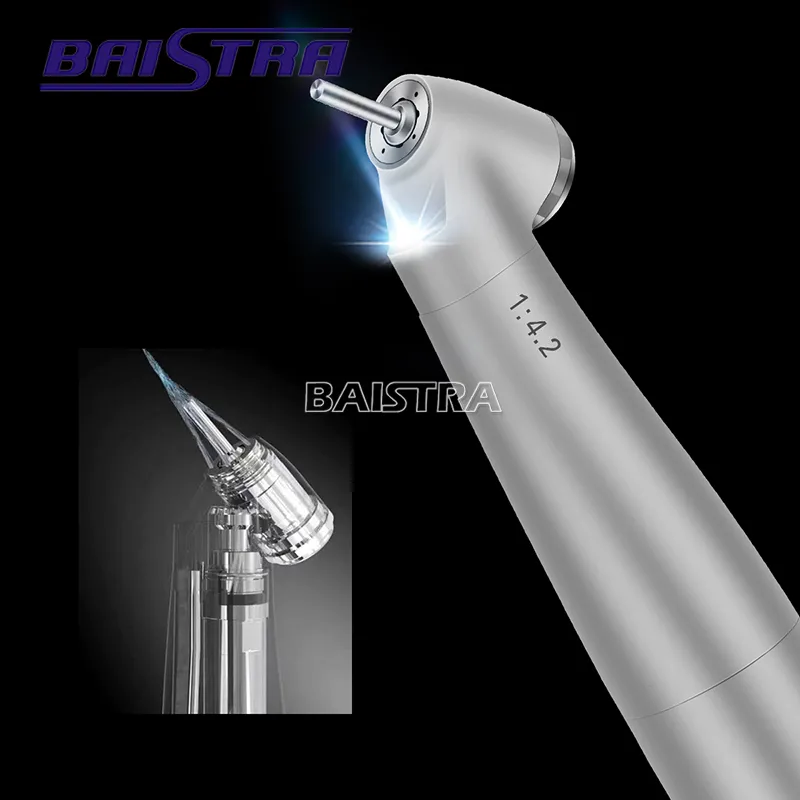 Azdent Fiber Optic 1: 4.2 Increasing Contra Angle Handpiece Dental Handpiece