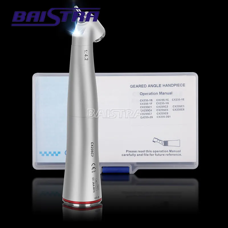 Azdent Fiber Optic 1: 4.2 Increasing Contra Angle Handpiece Dental Handpiece
