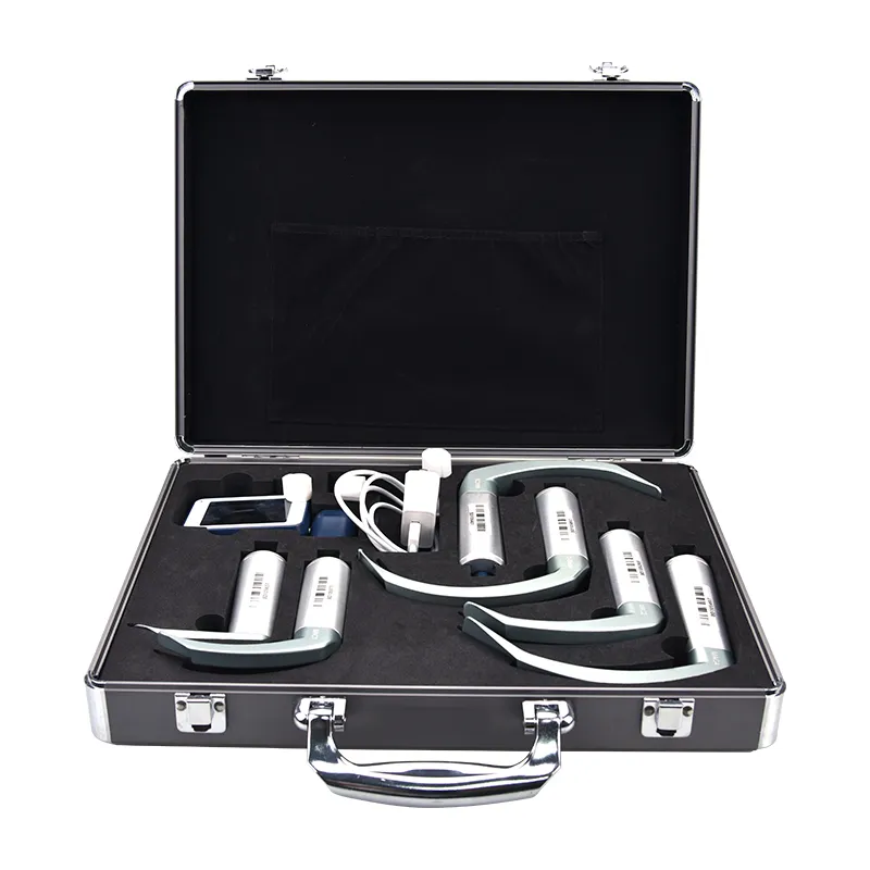Besdata Diagnostic Flexible Macintosh Blade C Mac Metal Handle Video Laryngoscope for Mcgrath Video Laryngoscope Replacement