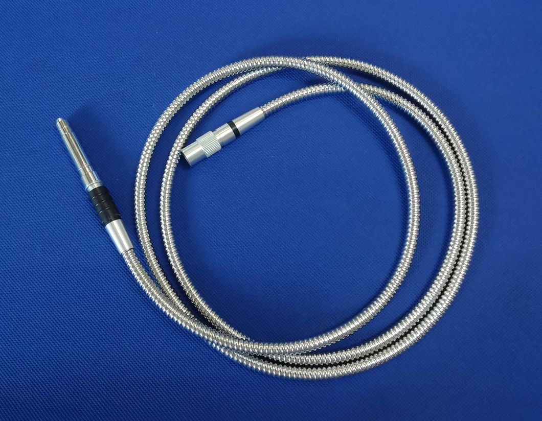 Breast Retractor with Fiber Optic Light and Suction Tube