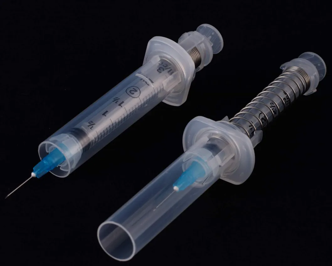 CE Approve Bcg 0.1ml Automatic Lock Safety Syringe Ad Auto Disable Syringe