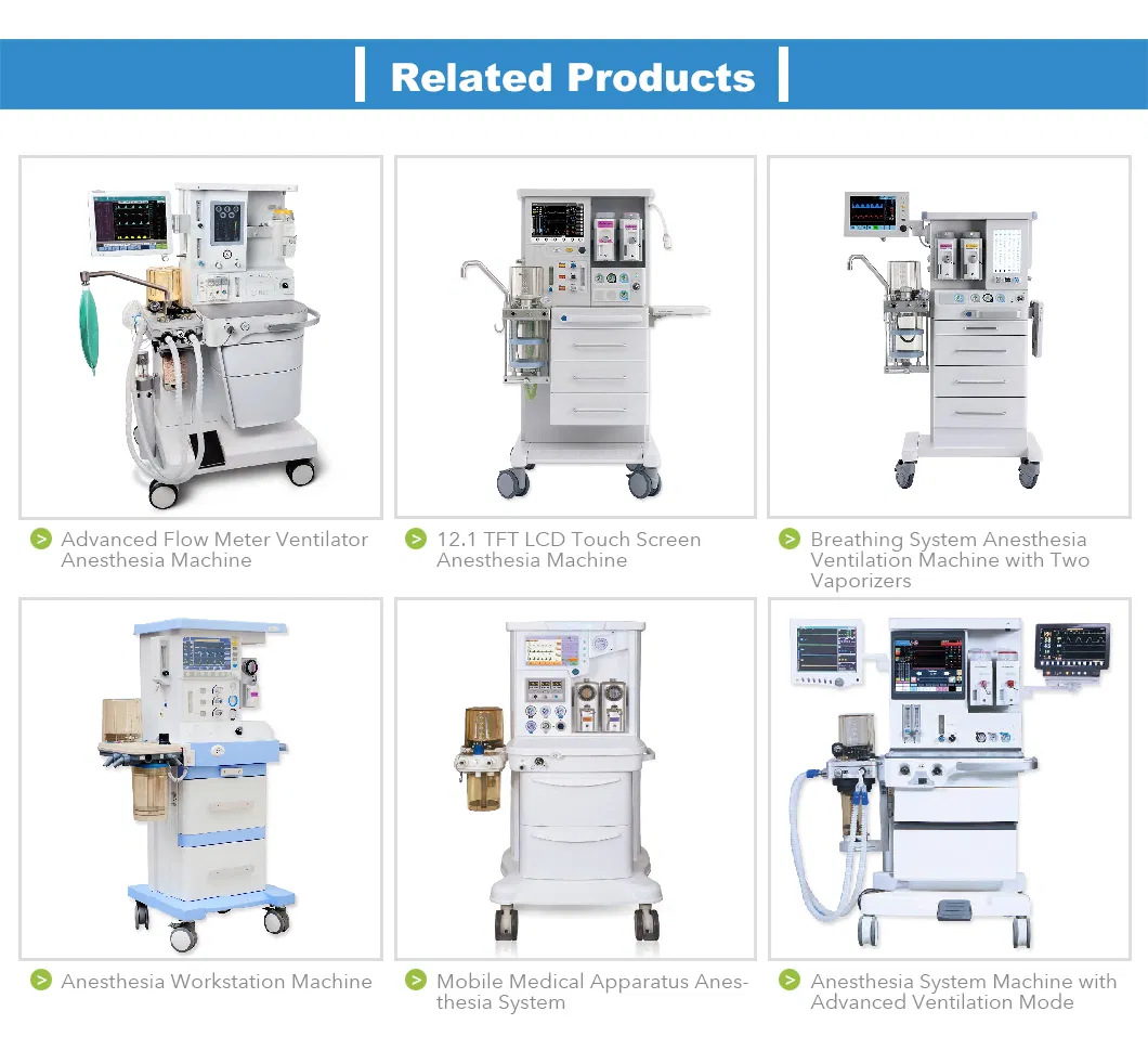 CE Marked ICU Ventilation Mode Anesthesia Machine