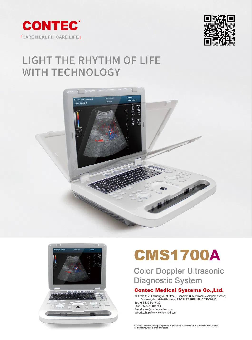 CONTEC veterinary ultrasound machine CMS1700A-VET Veterinary color Doppler color Doppler ultrasonic diagnostic device