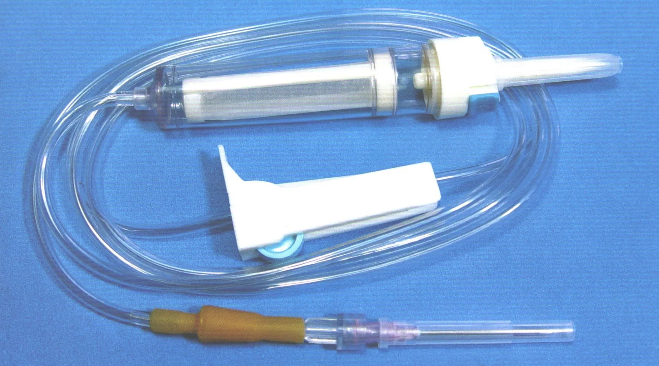 Disposable Hospital Blood Transfusion Set with Syringe Needle Y Site Injection Port Giving Set