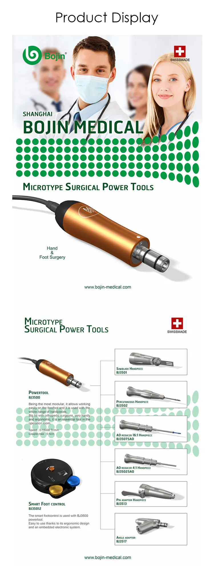 Electric Power Tools for Surgery Hand & Foot (BJ3500)