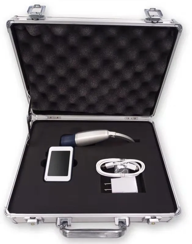 Ent Department Use Medical Fiberoptic Laryngoscope Set for Intubation Video Laryngoscope
