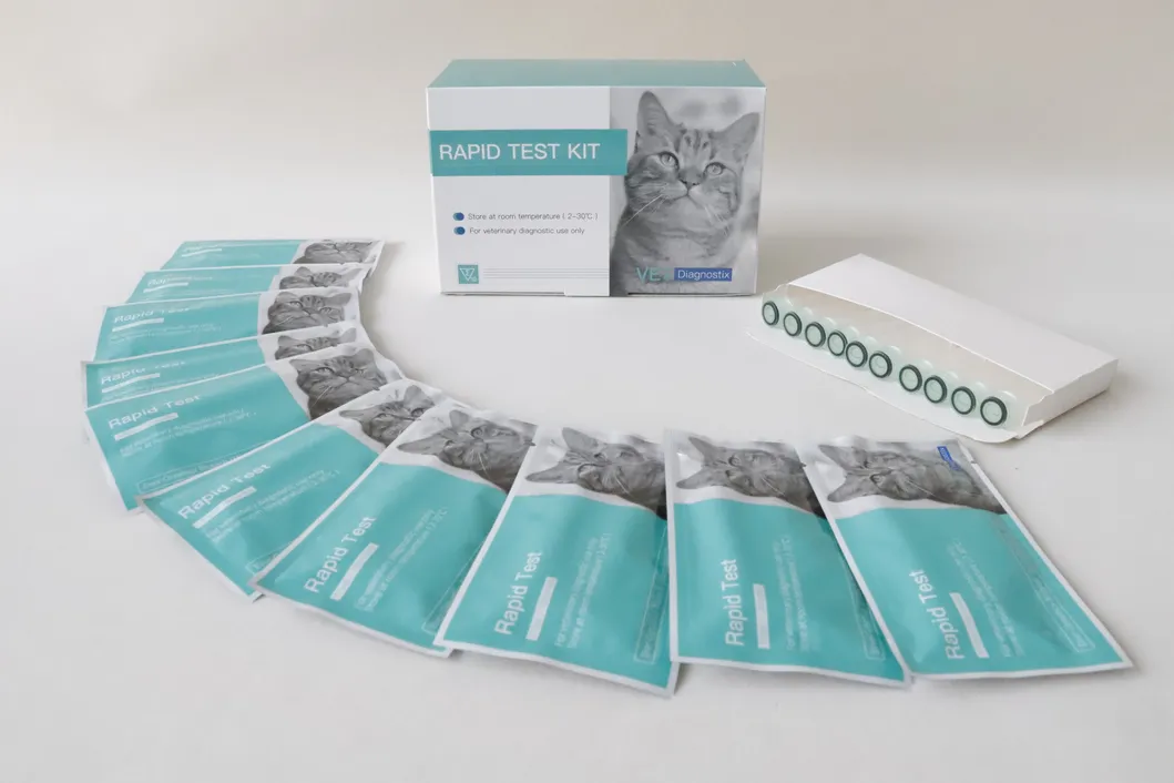 Fiv Felv Feline Immuno Deficiency Leukemia Veterinary Rapid Test Kit
