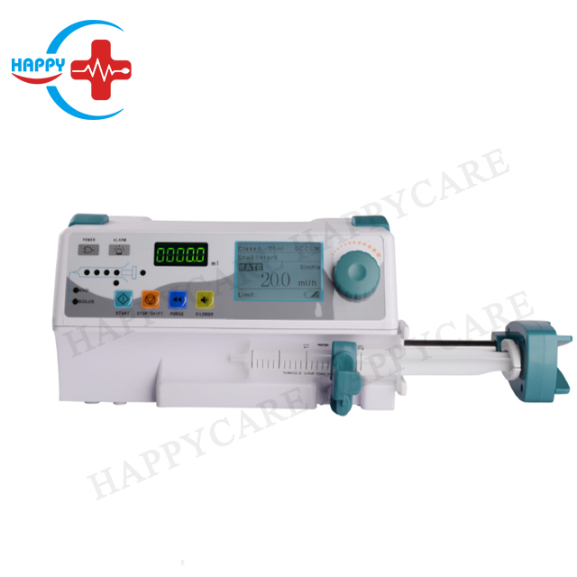 Hc-G045 High Quality Electric Single Channel Syringe Pump with Drug Library