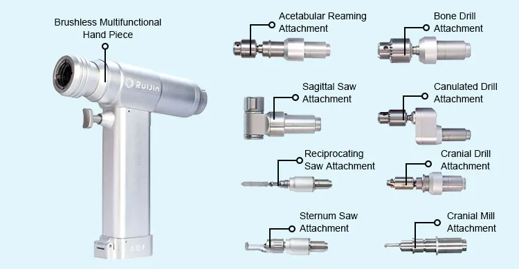 High Speed High Torque Low Noise Multifunction Tool Orthopedic Traumatic Amputation Catagma Fractura Articular Joint Ossium Surgery