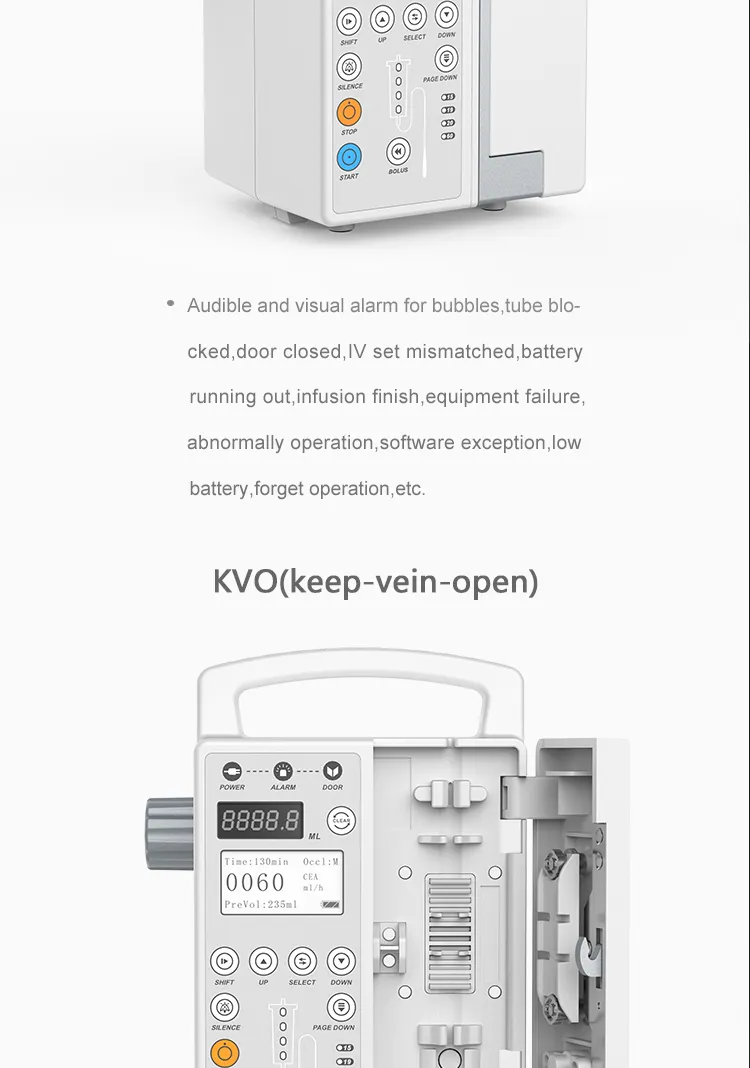 Hospital Equipment Medical Portable Hospital ICU Infusion Pump Infusomat IV Infusion System