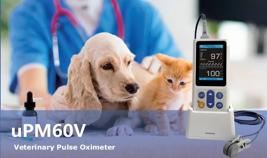 Hot Sale Veterinary UPM60V Handheld Oximeter Vet Pulse Oximeter optional capnography