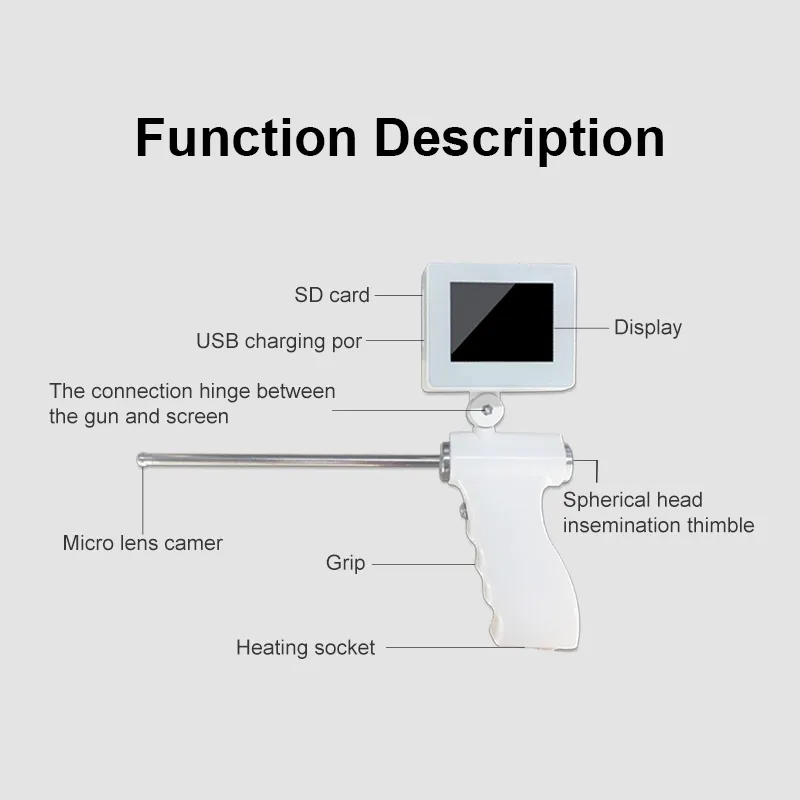 IN-AIG-2 China digital veterinary artificial insemination ai gun for cattle