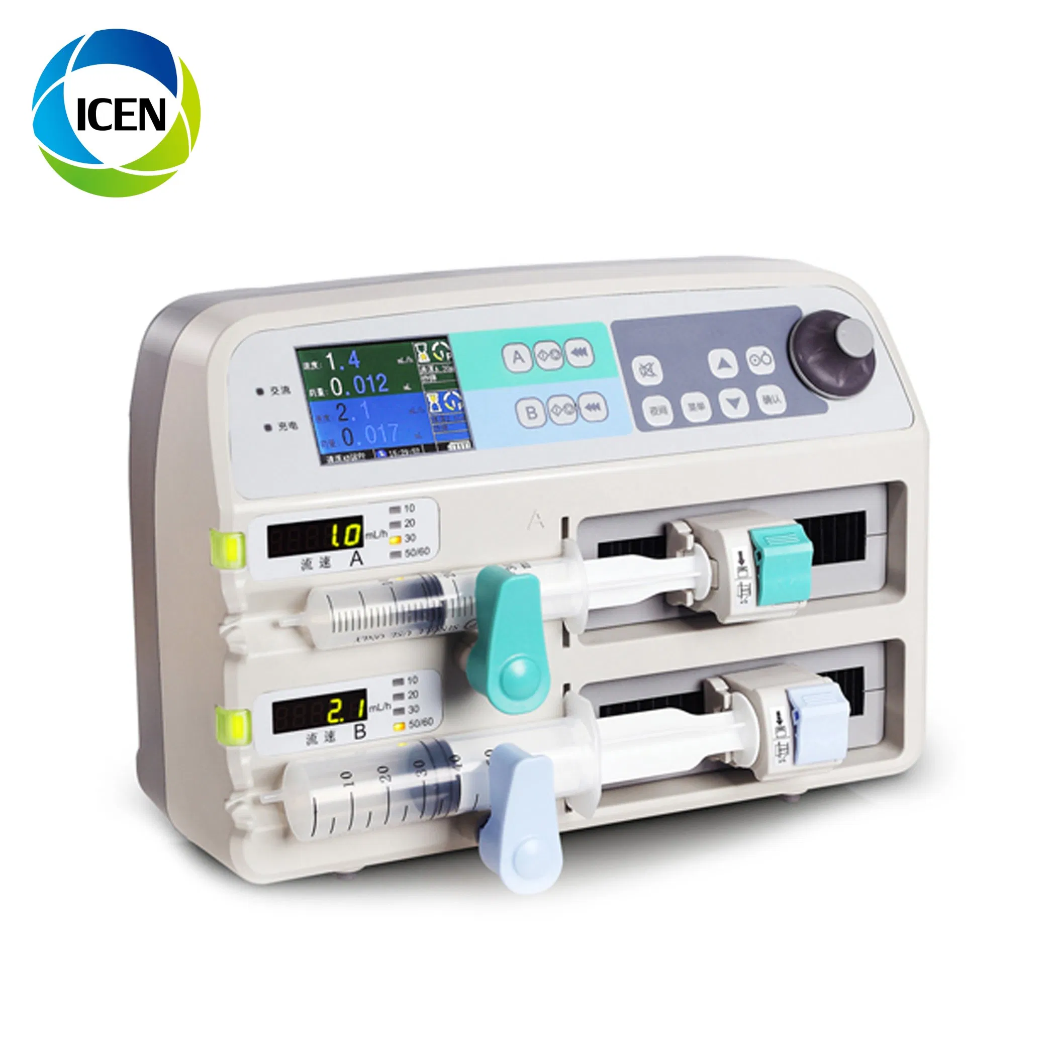 IN-G072 hospital Medical Use double Channel Syringe Infusion Pump