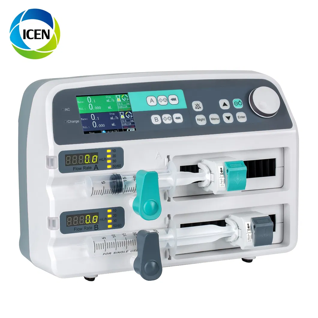 IN-G072 hospital Medical Use double Channel Syringe Infusion Pump