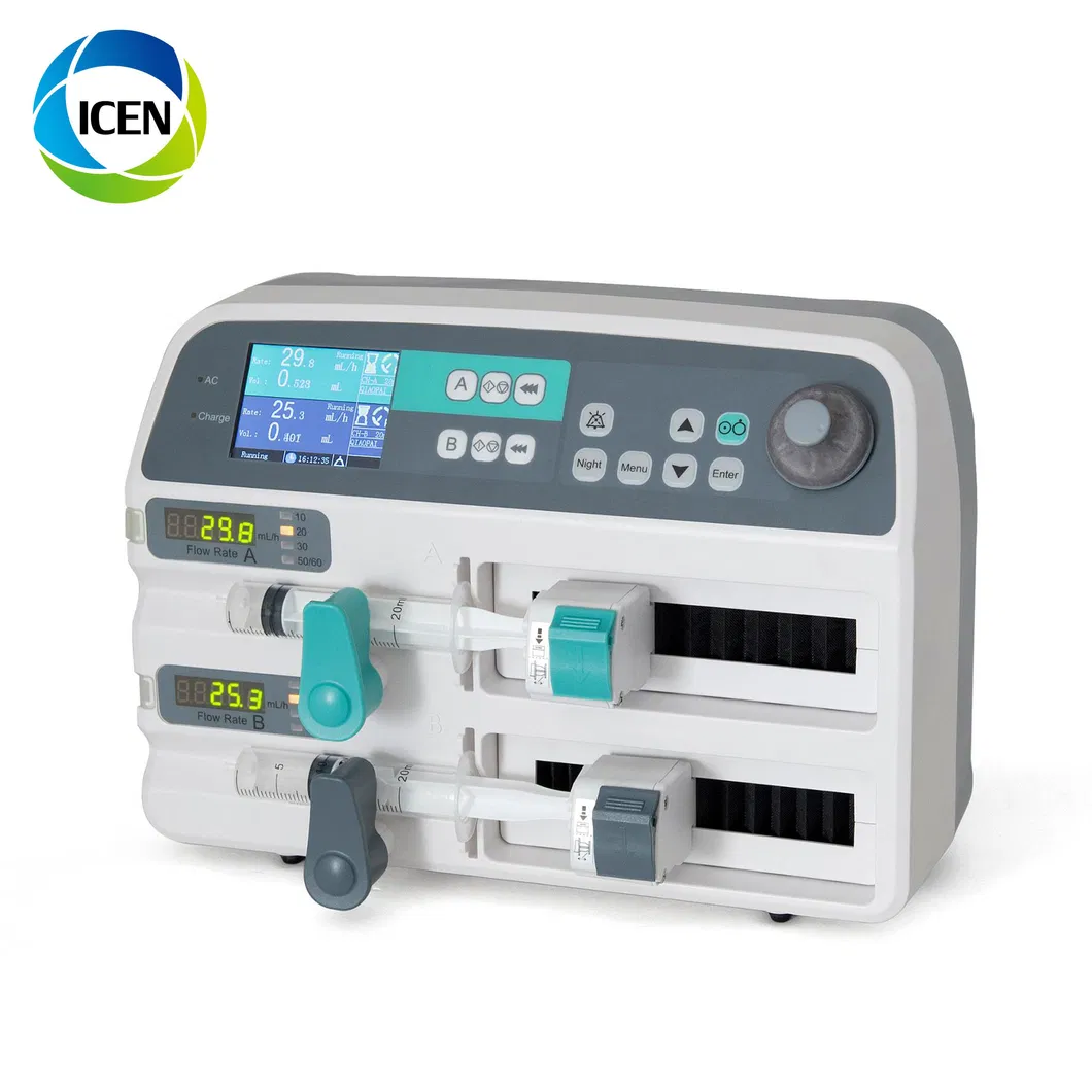 IN-G072 hospital Medical Use double Channel Syringe Infusion Pump