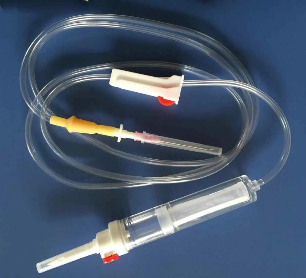 Medical Disposable Blood Transfusion Set IV Giving Set with Needle