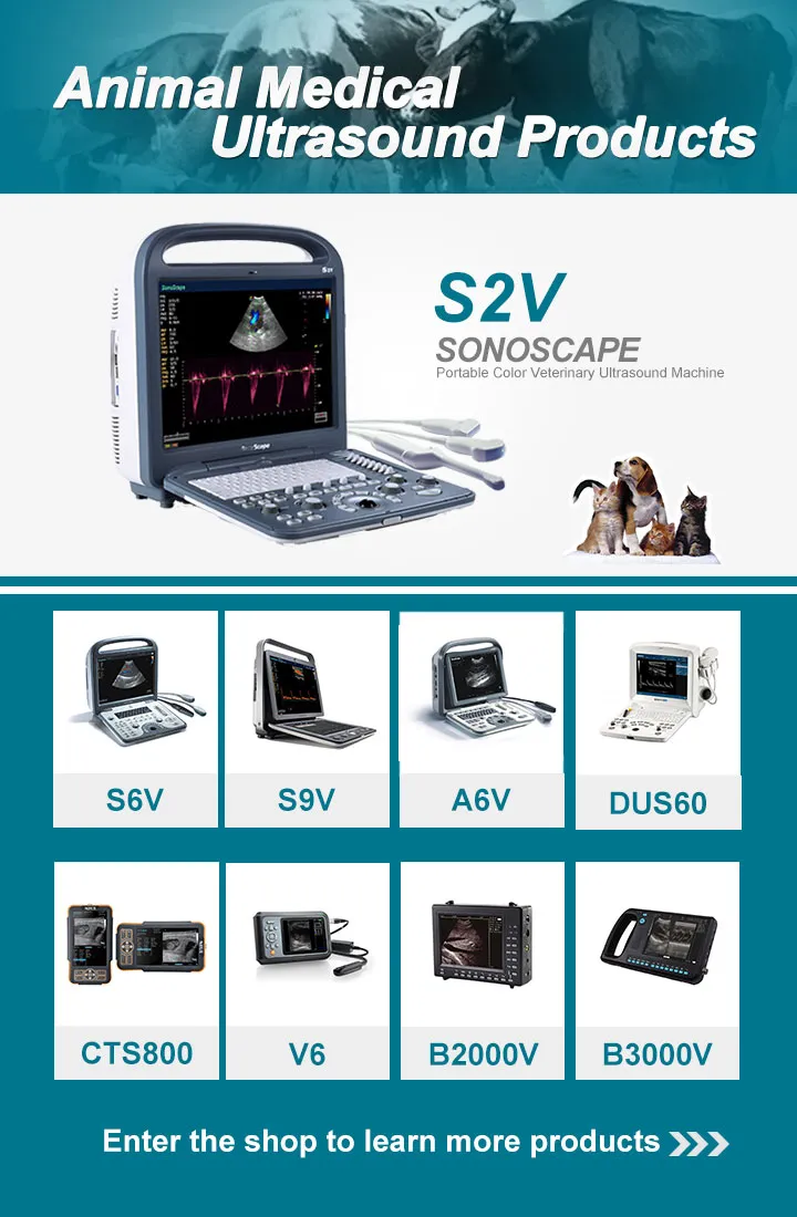 Medical Equipment Sonoscape S6V Portable Color Veterinary Ultrasound Machine