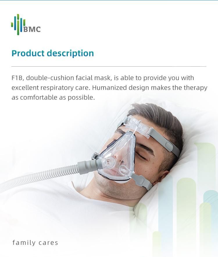 NIV BIPAP cpap face mask with Headgear BMC MEDICAL