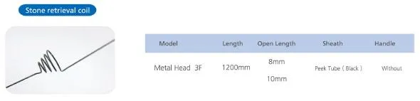 OEM Niti Coil Stone Retrieval Basket