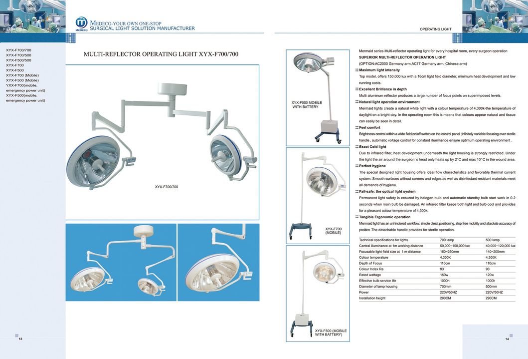 Operation Lamp (Mobile type with battery XYX-F500 ECOA036)
