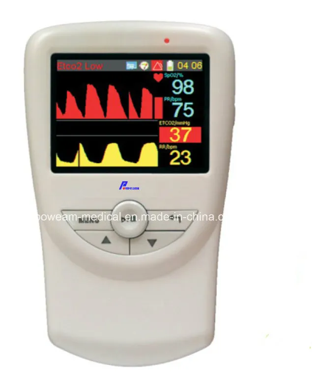 Patient Hand-Held Palmtop Etco2 SpO2 Monitor (G1)