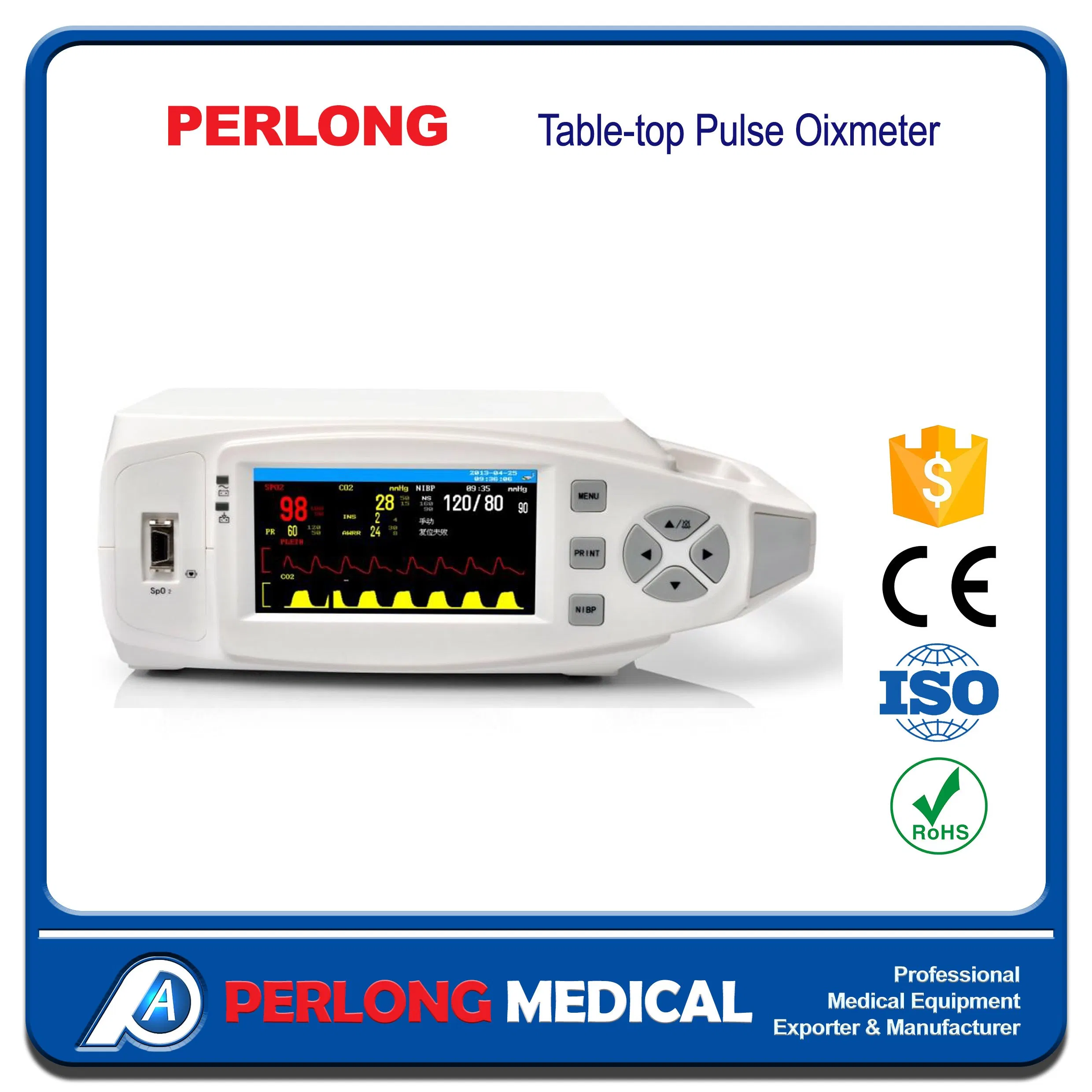 Pdj-10 Table-Top Pulse Oixmeter with Etco2