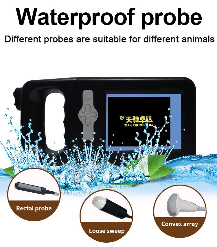 Portable Laptop 3.5MHz Vet Use Mini Veterinary Ultrasound Machine Medicine Equipment Ultrasound 5.6inch Scanner for Animal Pregnancy