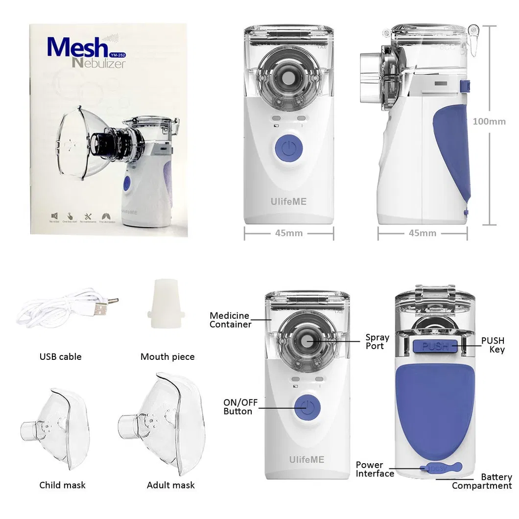 Portable Nebulizer Machine Diffuser for Adults and Kids for Albuterol for Asthma