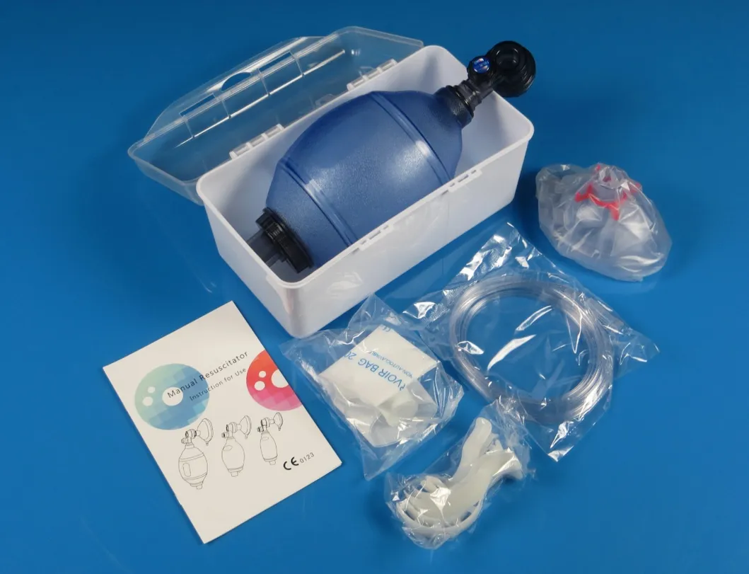 PVC/Silicone/SEBS Manual Oxygen Resuscitator Ambu Bag FDA Ce ISO