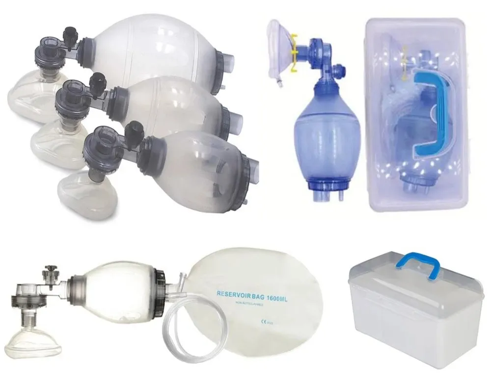 PVC/Silicone/SEBS Manual Oxygen Resuscitator Ambu Bag FDA Ce ISO