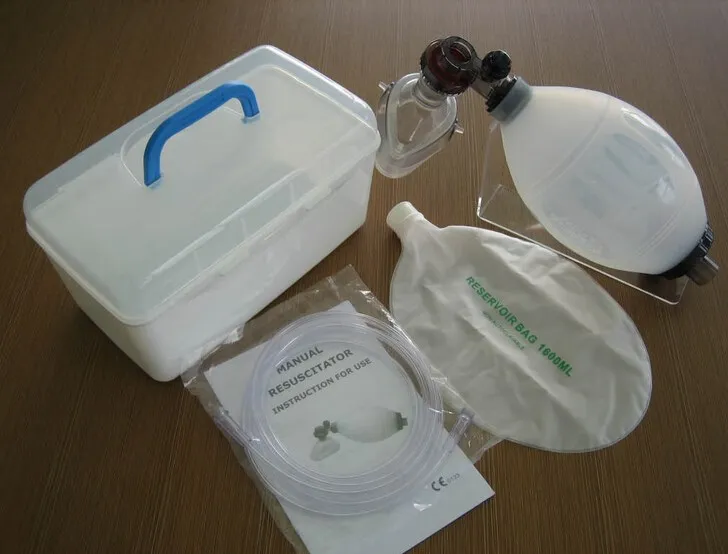 PVC/Silicone/SEBS Manual Oxygen Resuscitator Ambu Bag FDA Ce ISO