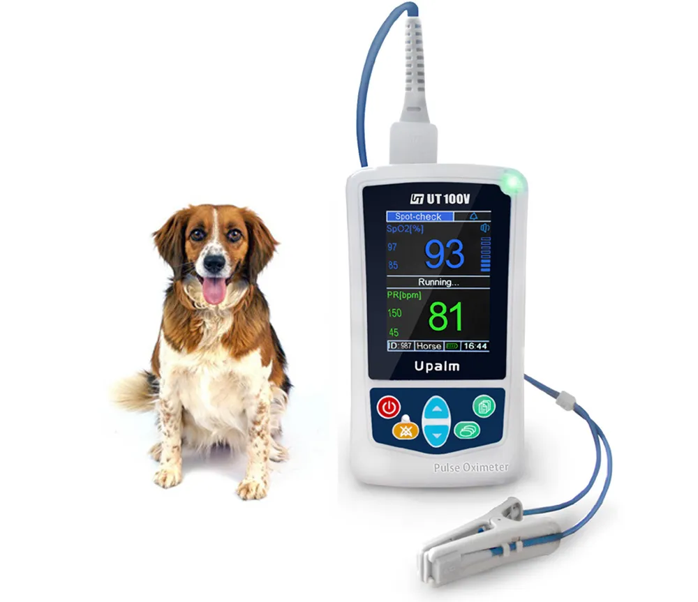 Rechargeable Durable Veterinary Monitoring Device Handheld Pluse Oximeter UT100V