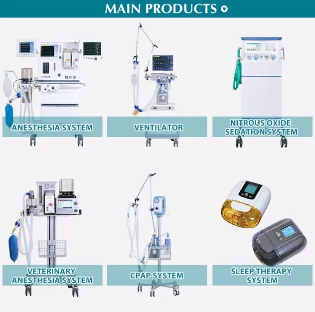 S6100X Anethesia Machine Wooden Case Package for Dental with Electric Flowmeters and Trolley