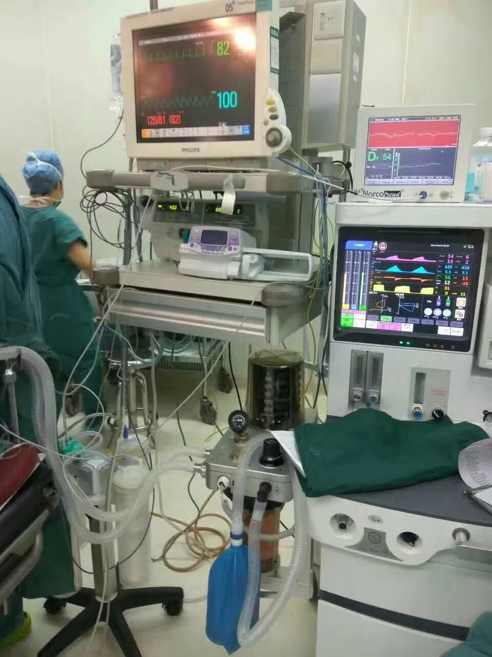 Superstar S6600hospital Medical Anesthesia with 15" LCD Touch Screen for Operationg Room ICU