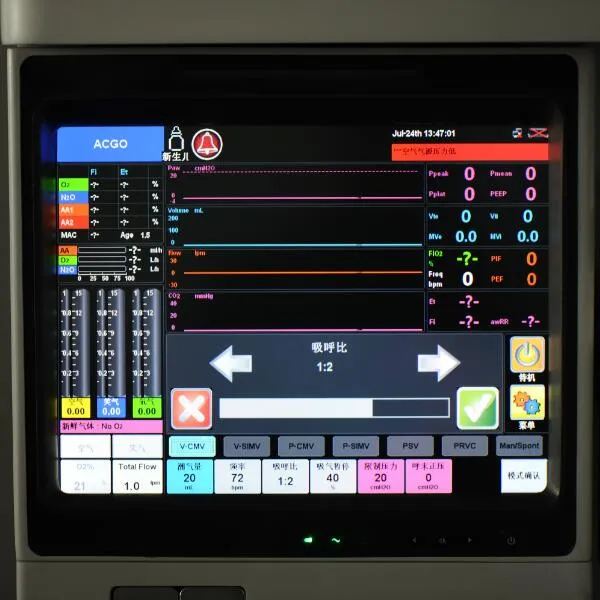 Superstar S6600hospital Medical Anesthesia with 15" LCD Touch Screen for Operationg Room ICU