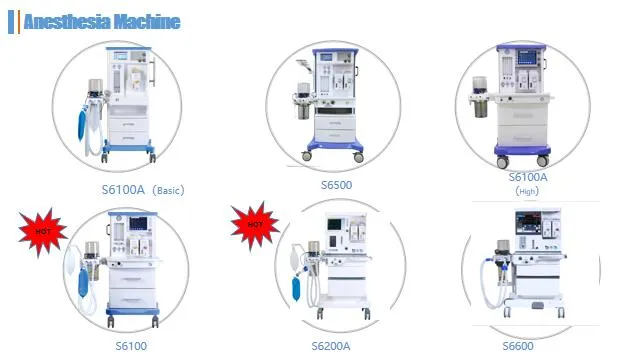 Superstar S6600hospital Medical Anesthesia with 15" LCD Touch Screen for Operationg Room ICU