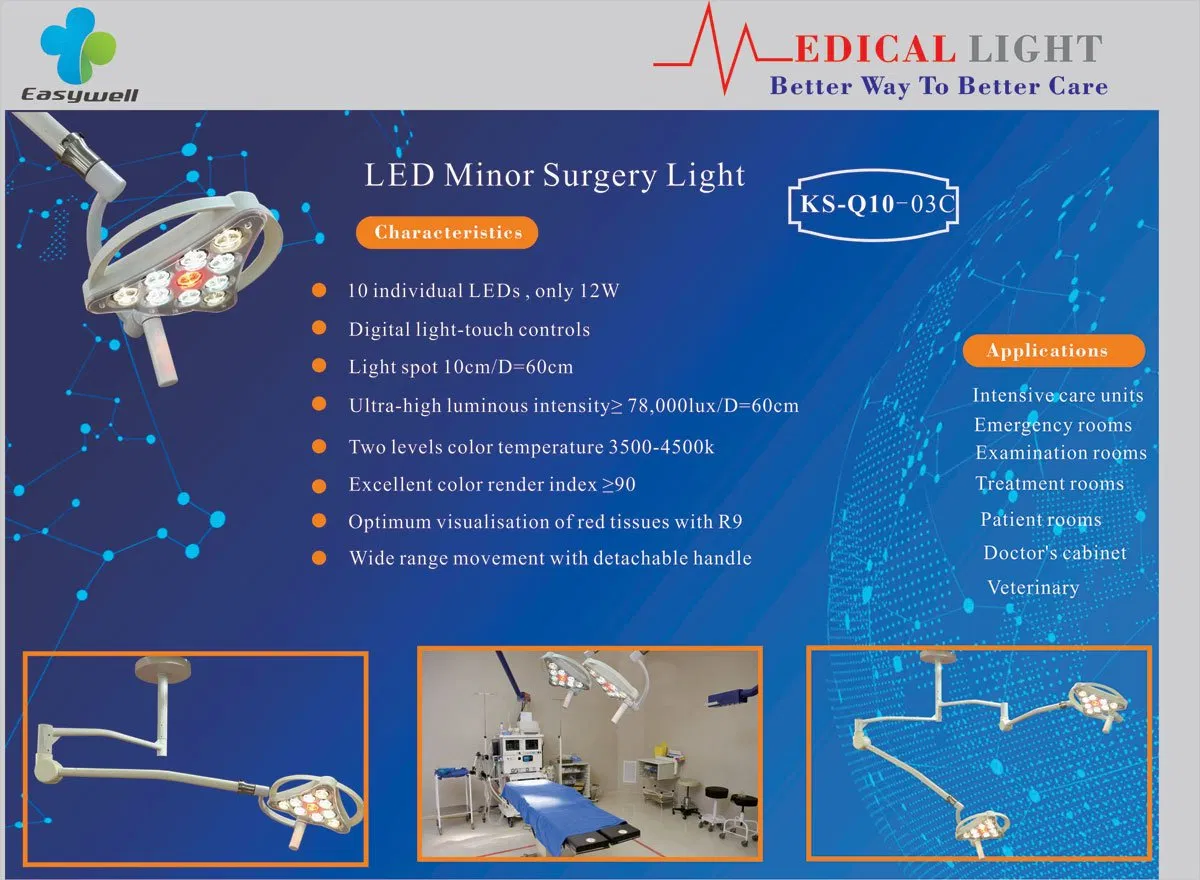 Surgical Equipment Single Arm LED700s Mobile Shadowless Medical Lamp