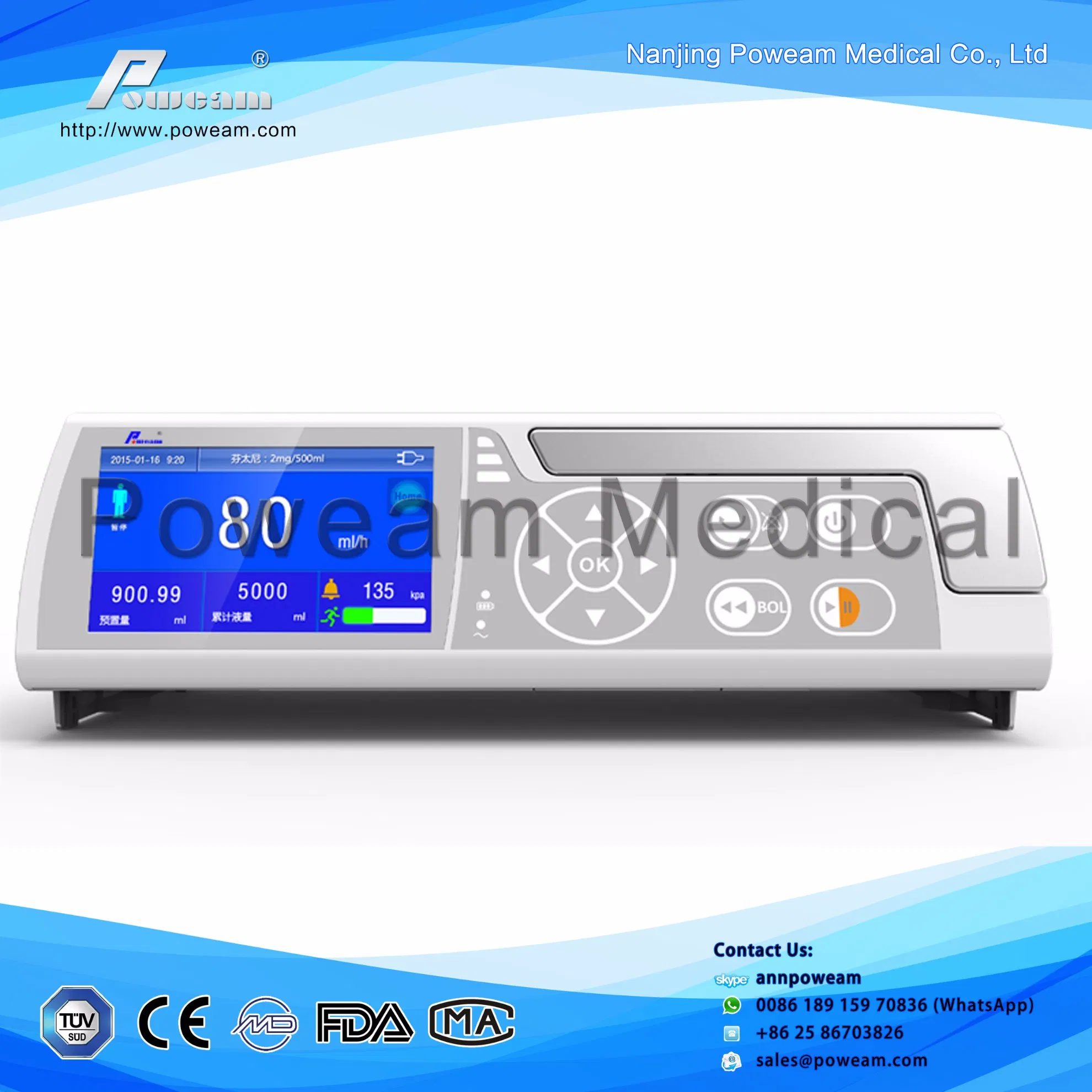 Volumetric Infusion Pump, Poweam Portable Infusion Pump on Sale