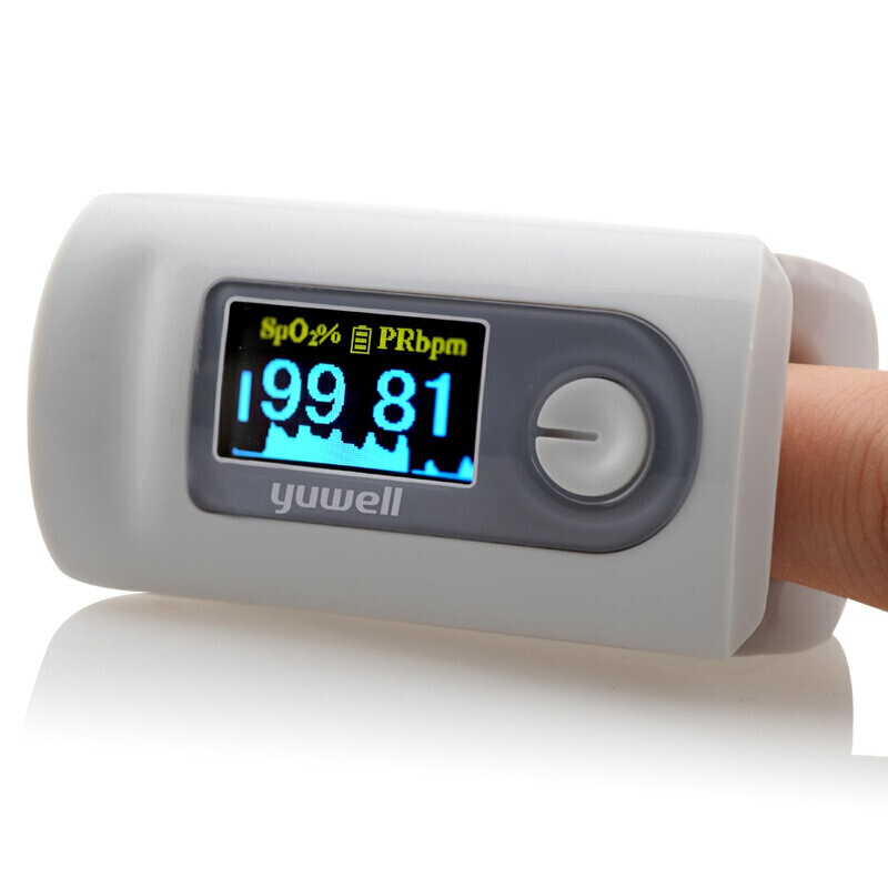 Yuwell Oximeter Yx301 Finger Clip Type Blood Oxygen Saturation Pulse Detector Color LCD Display